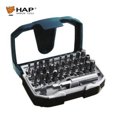 Plastic box packing 32pcs stainless steel screwdriver bit set