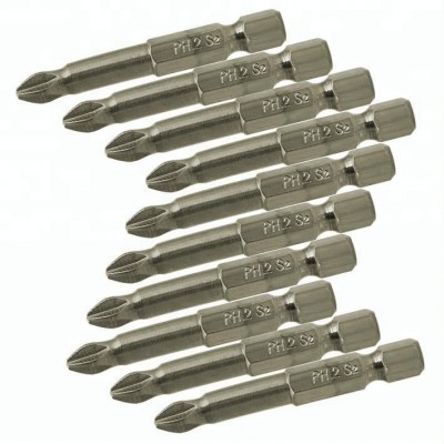 50mm sand blast Phillips head impact screw driver bits with all sizes