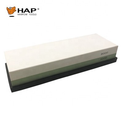 Double side 3000 8000 grit white green knife sharpening stone oil stone for home use