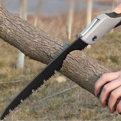 Fast chip removal SK5 steel foldable hand saw for cutting wood bamboo