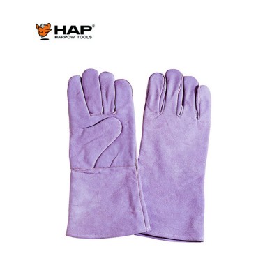 Cow split leather work gloves welding gloves