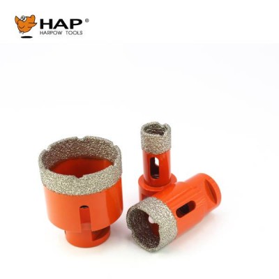 China supplier focus on vacuum brazed diamond core drill bit diamond hole saw/drill support wholesale and customized